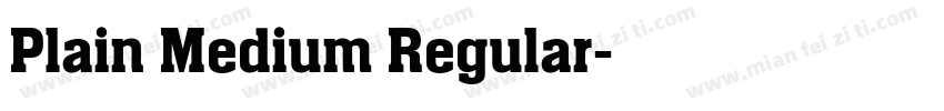 Plain Medium Regular字体转换